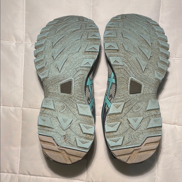 Asics Gel Sonoma 3 Women's Trail Running Shoes Gray/Turquoise - Picture 6 of 7